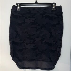 lululemon athletica Black Camo High-Low Skirt